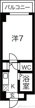 フローライト関大前の物件間取画像